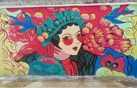 资阳墙体彩绘-网红墙