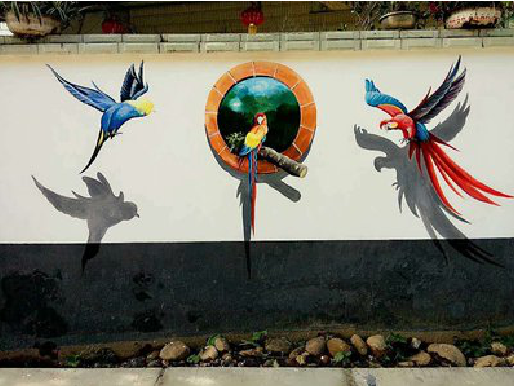 资阳视觉错位-3D墙绘设计