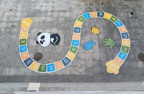 资阳地面游戏彩绘