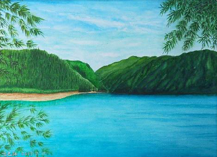 资阳在墙绘中，如何绘画绿水青山？